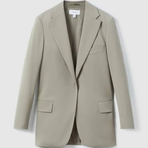 Reiss Whitley Wool Blend Single Breasted Suit Blazer - Picture 7 of 7